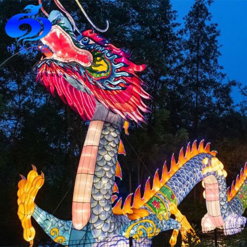 Festival de lanternas de seda do ano novo chinês impermeável ao ar livre