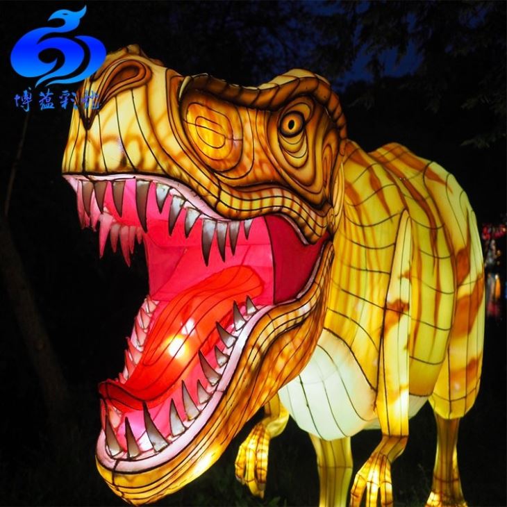 Spring Festival Fancy Amusement Park Dinosaur Lantern